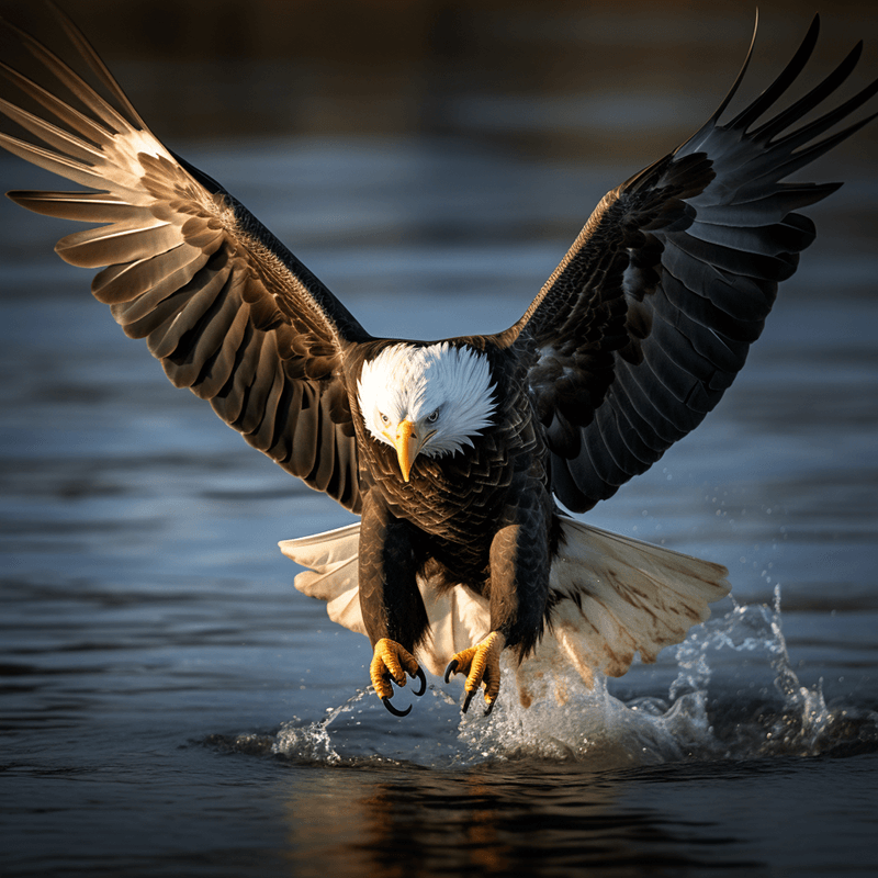 Bald Eagle hunting
