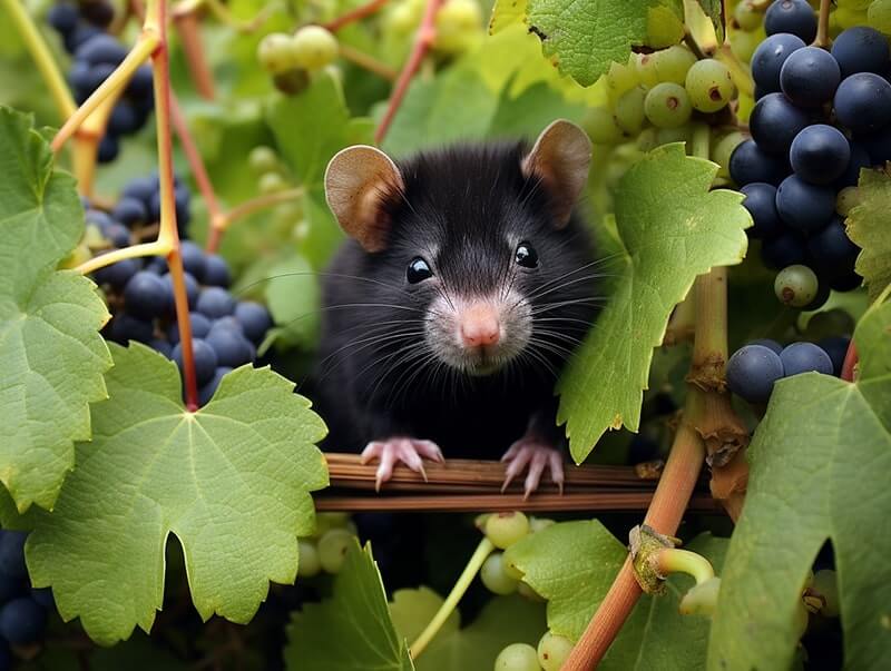 Black_hamster on grape farm