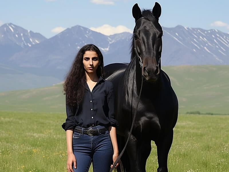 akhal teke horse in Turkmenistan